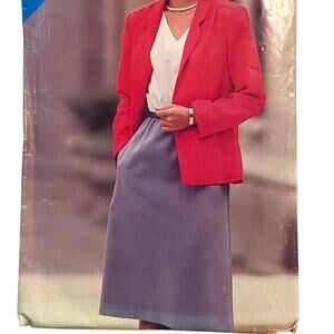 Butterick See & Sew 3537 Pattern Dress Jacket Miss 8-12 Loose Midi Elastic Waist